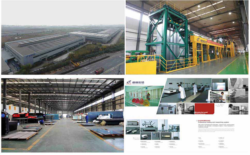 intégrant 3 entreprises situées à Jinggong parc industriel à créer service comprenant le système de construction de structure métallique
